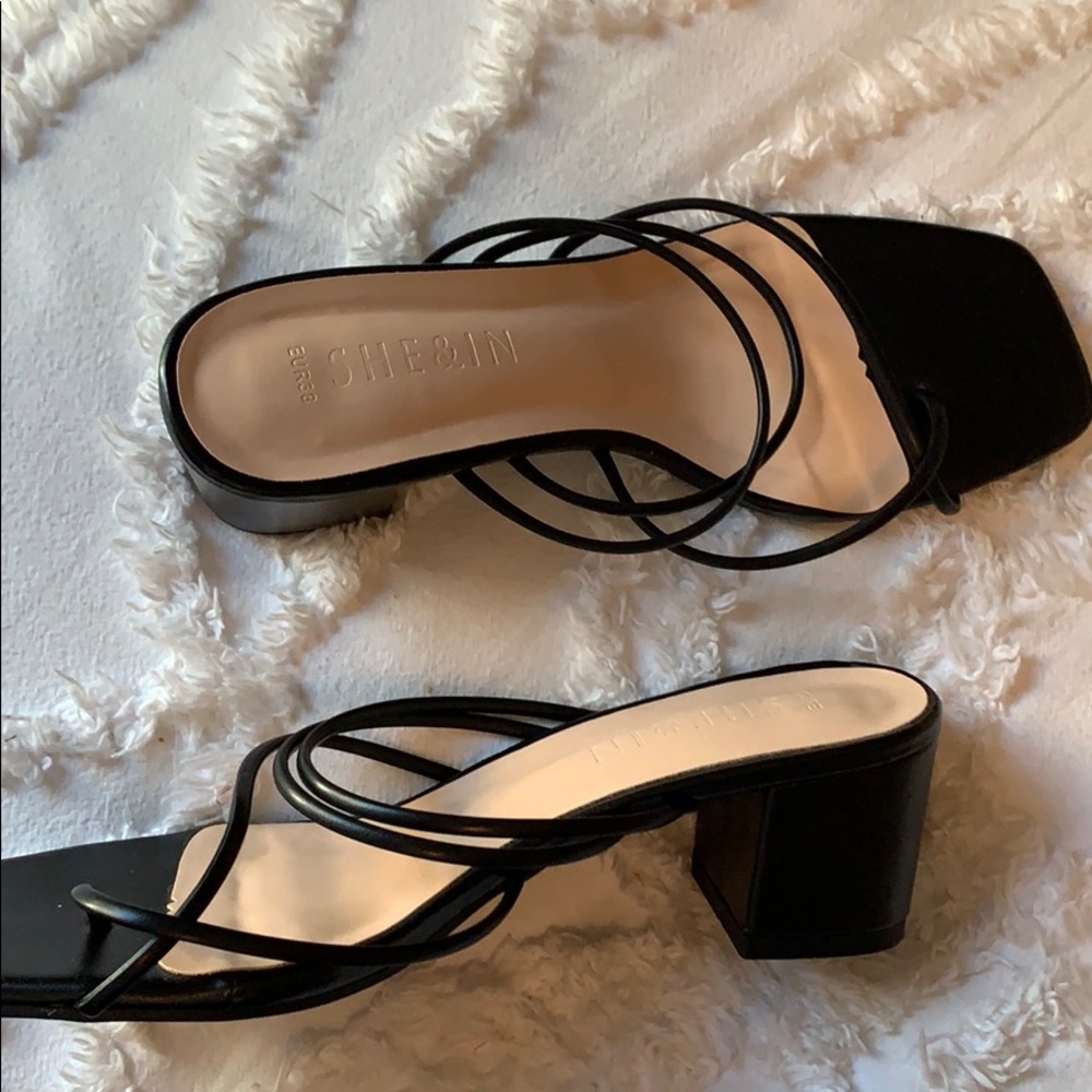 Black Strappy Sandals